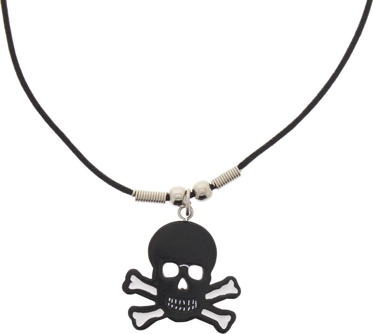 Zacs Alter Ego Ketting Skull & Bones Zwart